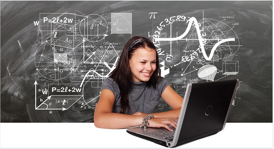 a student using a laptop